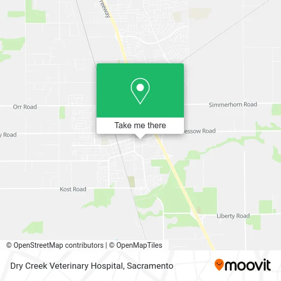 Mapa de Dry Creek Veterinary Hospital
