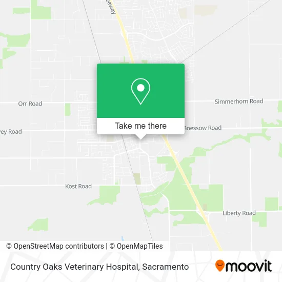 Mapa de Country Oaks Veterinary Hospital