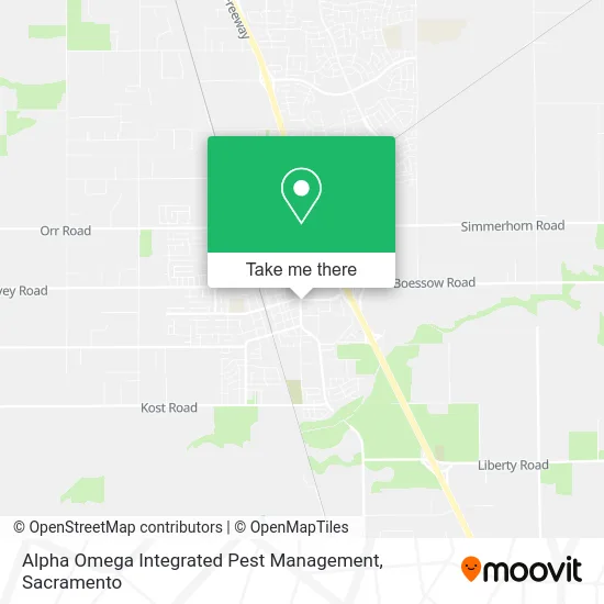 Alpha Omega Integrated Pest Management map