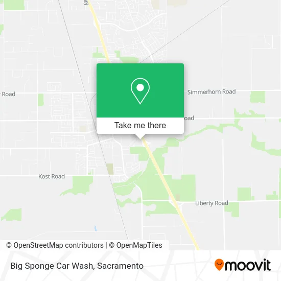 Big Sponge Car Wash map