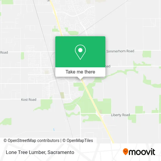 Lone Tree Lumber map