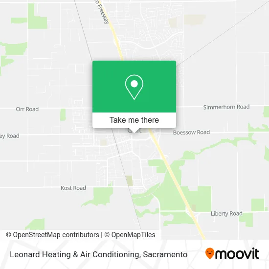Leonard Heating & Air Conditioning map