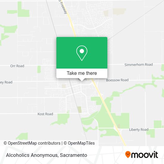 Alcoholics Anonymous map