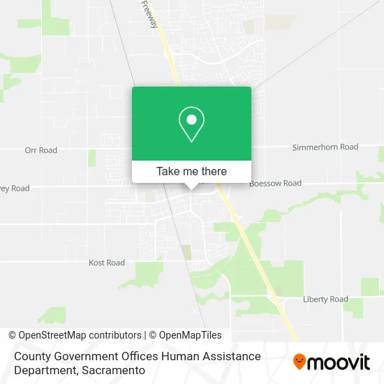 County Government Offices Human Assistance Department map
