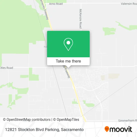 12821 Stockton Blvd Parking map