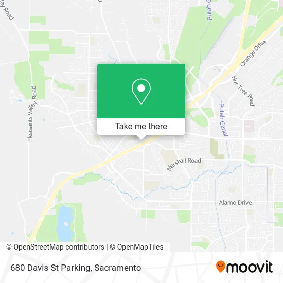 Mapa de 680 Davis St Parking