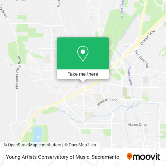 Mapa de Young Artists Conservatory of Music
