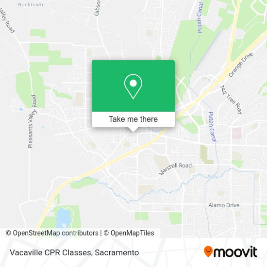Vacaville CPR Classes map