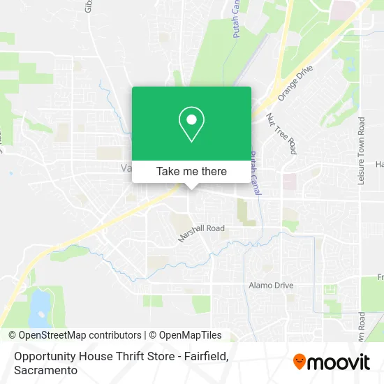 Opportunity House Thrift Store - Fairfield map