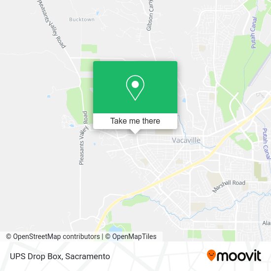 UPS Drop Box map
