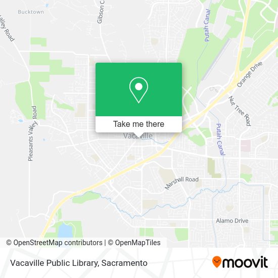 Vacaville Public Library map