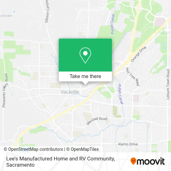 Mapa de Lee's Manufactured Home and RV Community