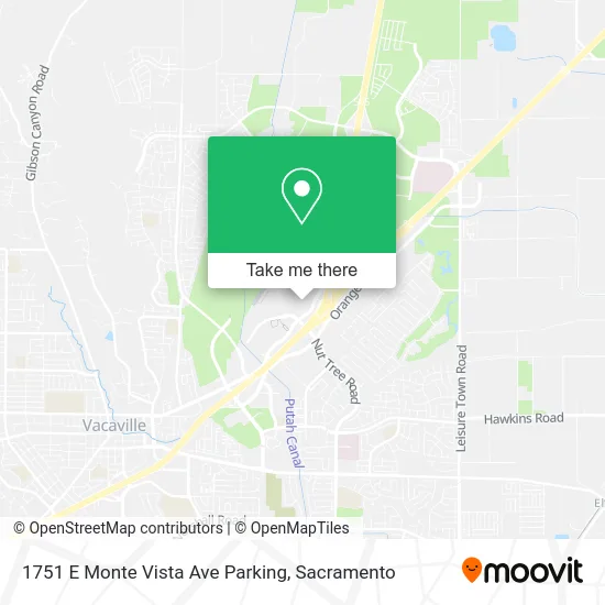Mapa de 1751 E Monte Vista Ave Parking