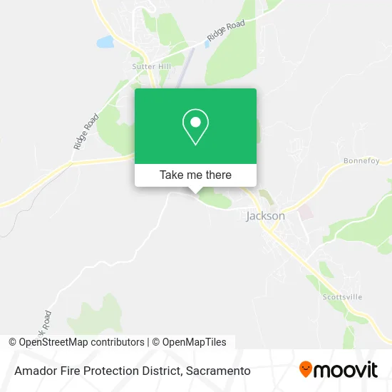 Mapa de Amador Fire Protection District