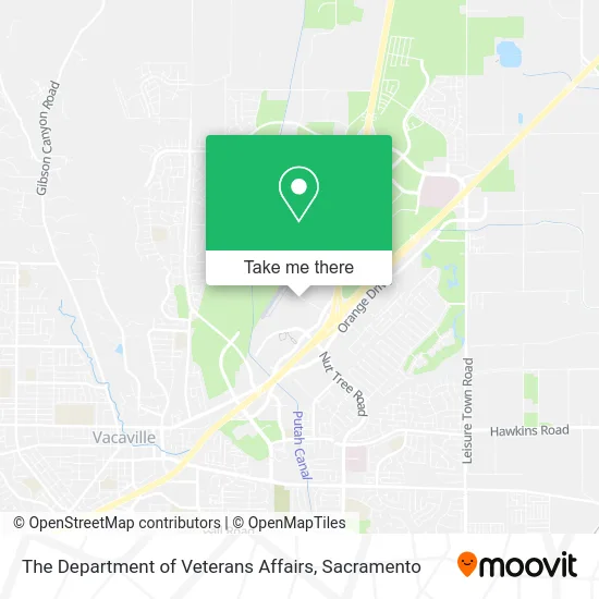 The Department of Veterans Affairs map
