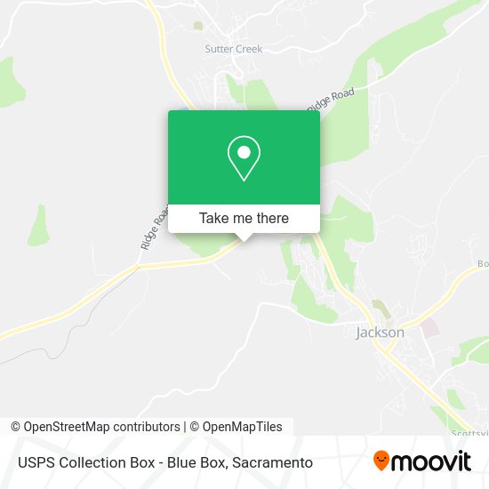 USPS Collection Box - Blue Box map