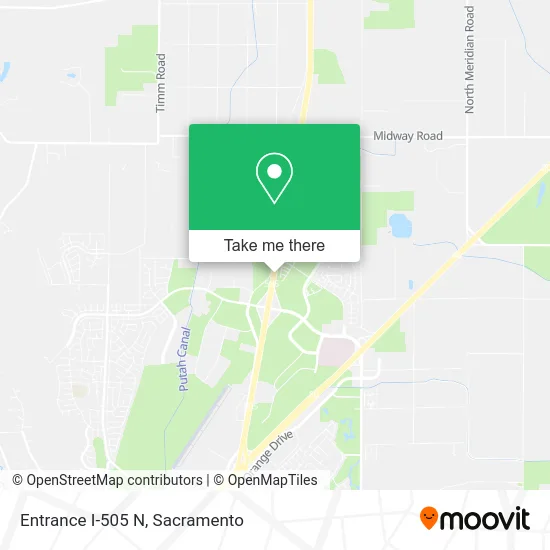 Mapa de Entrance I-505 N