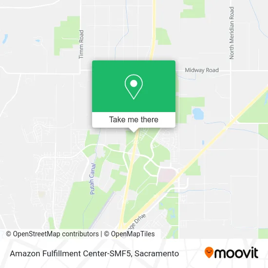 Amazon Fulfillment Center-SMF5 map