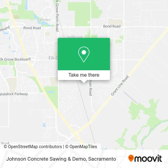 Johnson Concrete Sawing & Demo map