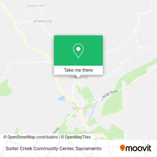 Sutter Creek Community Center map