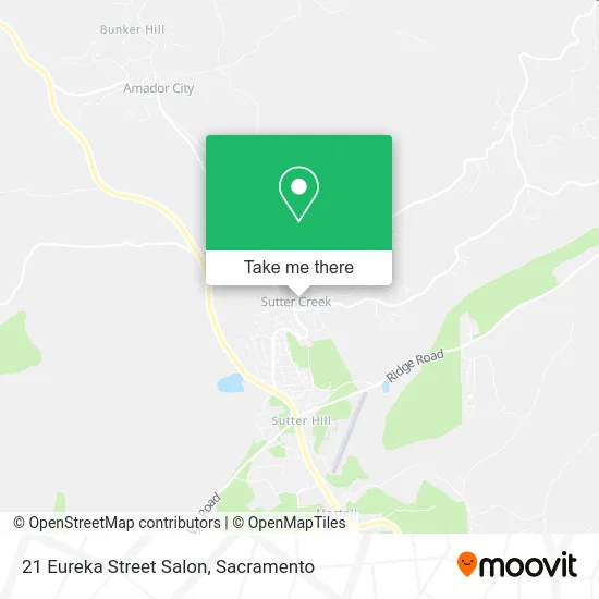 Mapa de 21 Eureka Street Salon