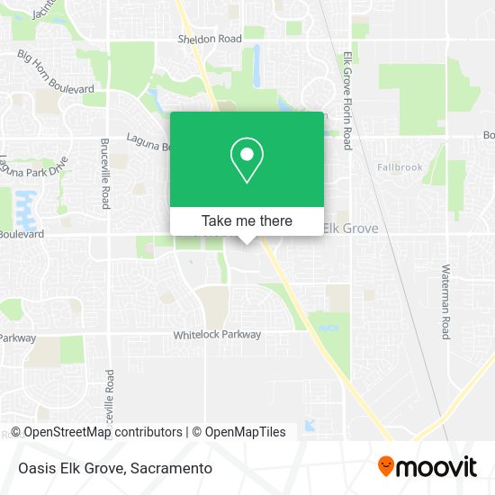Oasis Elk Grove map