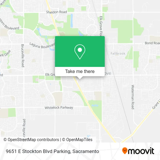 Mapa de 9651 E Stockton Blvd Parking