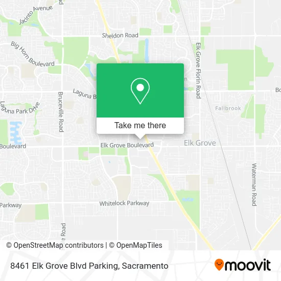 Mapa de 8461 Elk Grove Blvd Parking