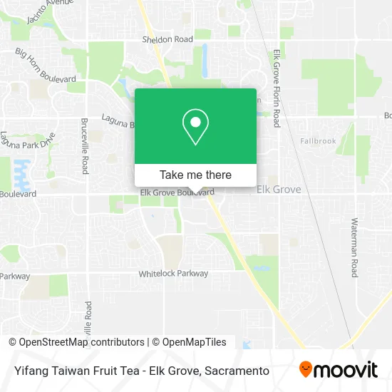 Mapa de Yifang Taiwan Fruit Tea - Elk Grove