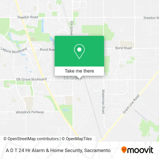 Mapa de A D T 24 Hr Alarm & Home Security