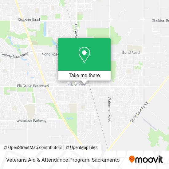 Veterans Aid & Attendance Program map
