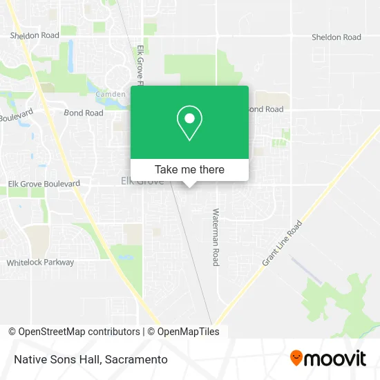 Native Sons Hall map