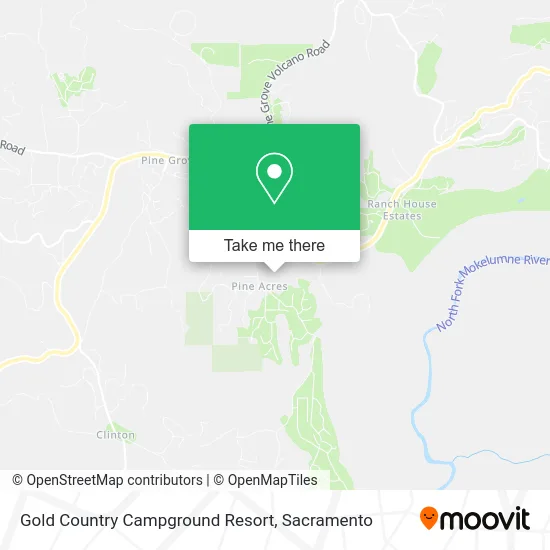 Mapa de Gold Country Campground Resort