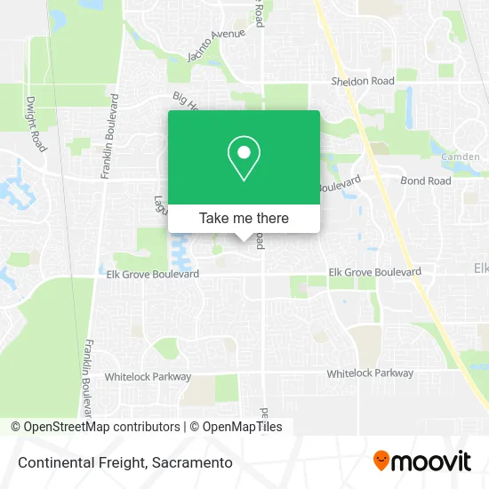 Mapa de Continental Freight