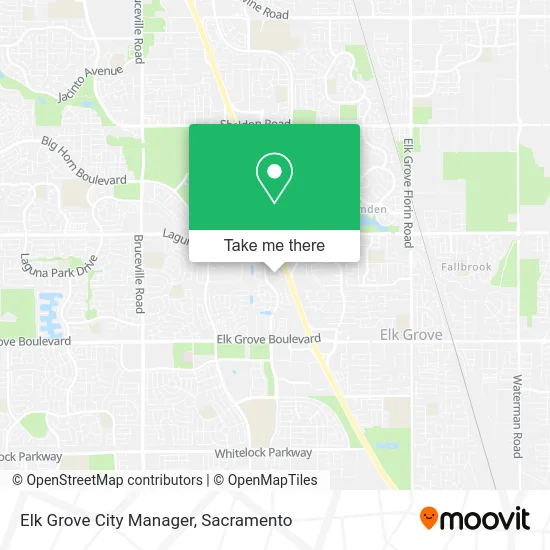 Mapa de Elk Grove City Manager