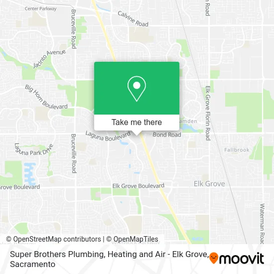 Mapa de Super Brothers Plumbing, Heating and Air - Elk Grove