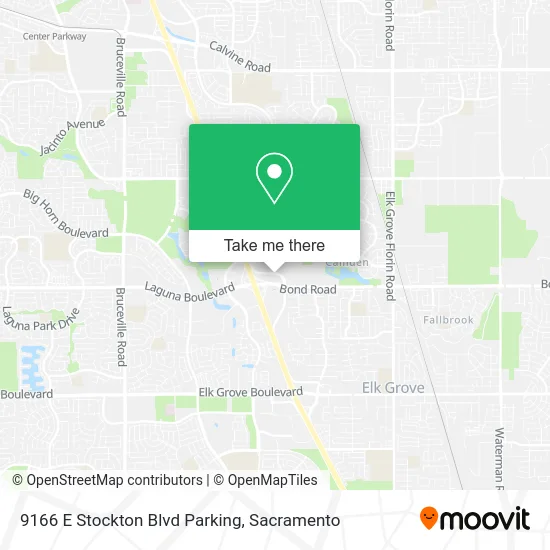 Mapa de 9166 E Stockton Blvd Parking