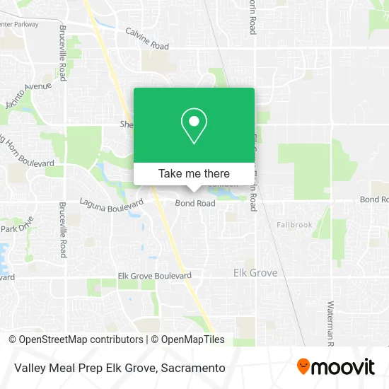 Mapa de Valley Meal Prep Elk Grove