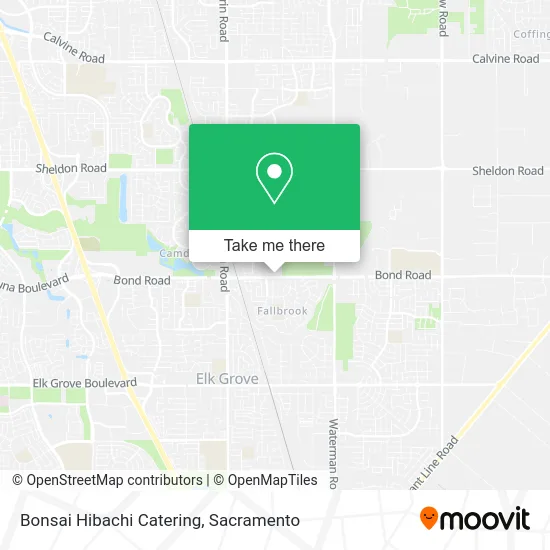 Bonsai Hibachi Catering map