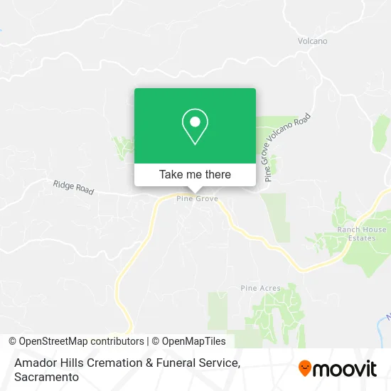 Mapa de Amador Hills Cremation & Funeral Service