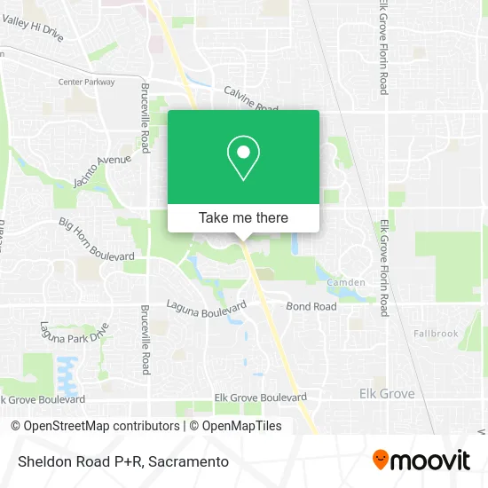 Mapa de Sheldon Road P+R
