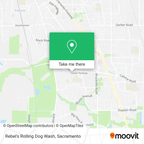 Mapa de Rebel's Rolling Dog Wash