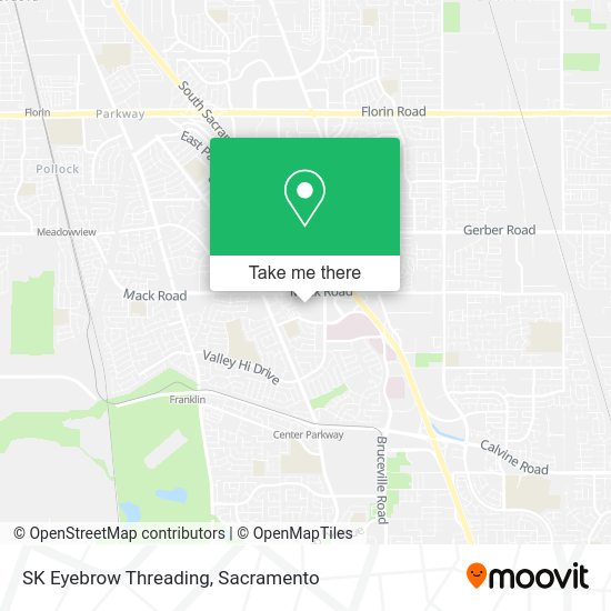 SK Eyebrow Threading map