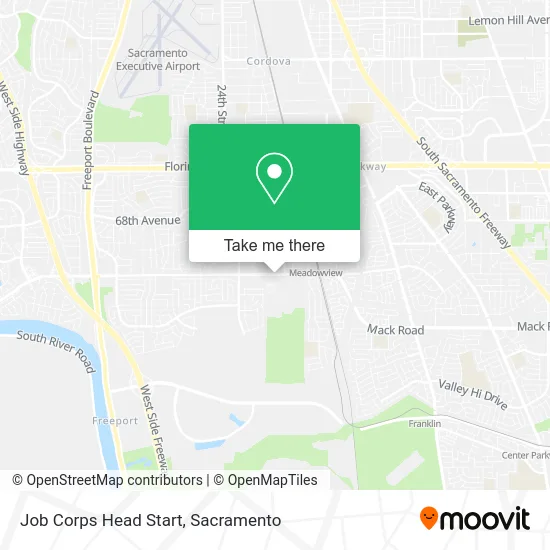 Mapa de Job Corps Head Start