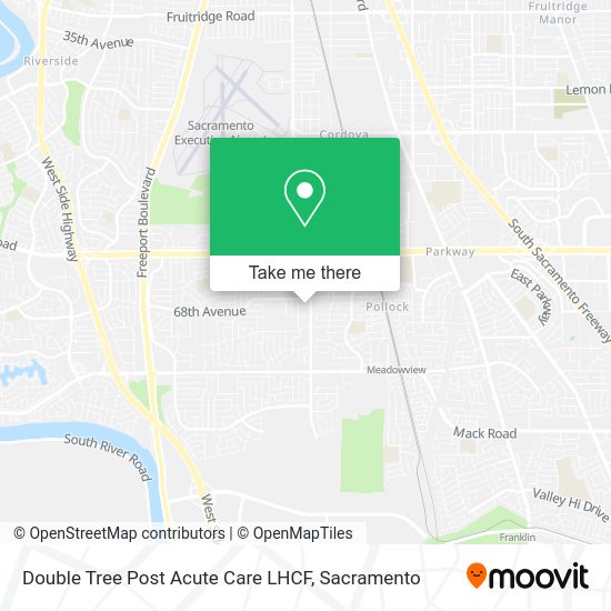 Double Tree Post Acute Care LHCF map