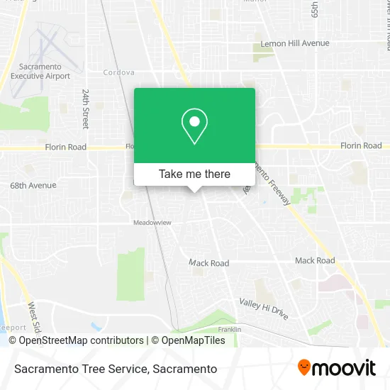 Mapa de Sacramento Tree Service