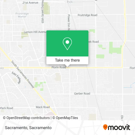 Mapa de Sacramento