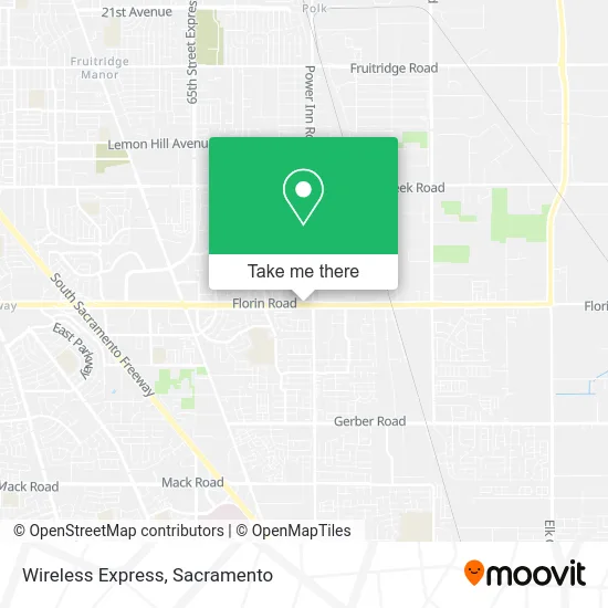 Wireless Express map