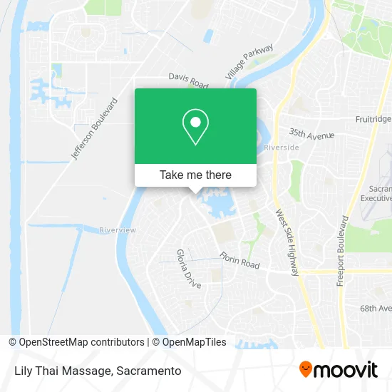 Lily Thai Massage map