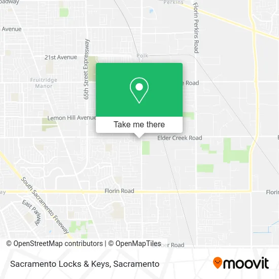 Sacramento Locks & Keys map